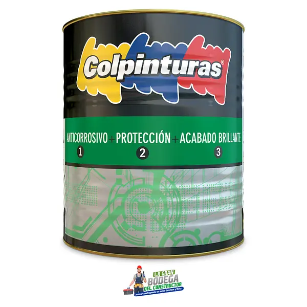 Anticorrosivo Acabado Negro Mate Gl Colpinturas