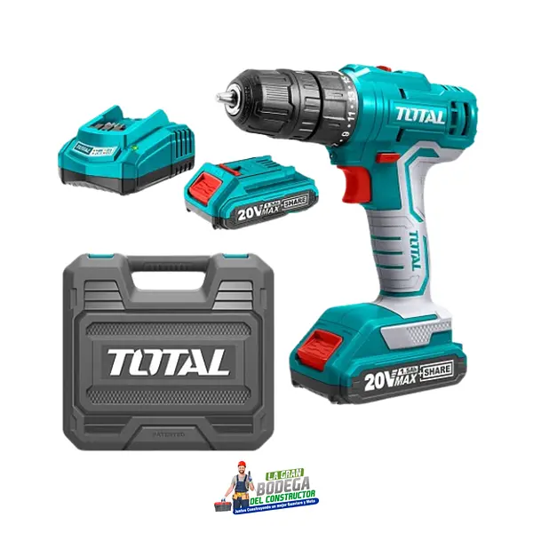 Taladro Inalambrico D/Impacto 20v 3/8" Total