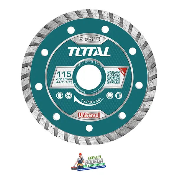 DISCO TURBO DIAMANTE 4 1/2 X7/8 TOTAL