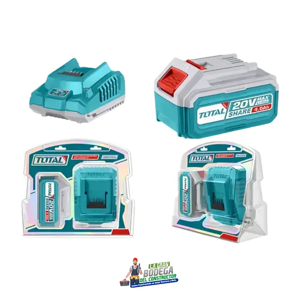 COMBO BATERIA+CARGADOR 20V 4AH TOTAL
